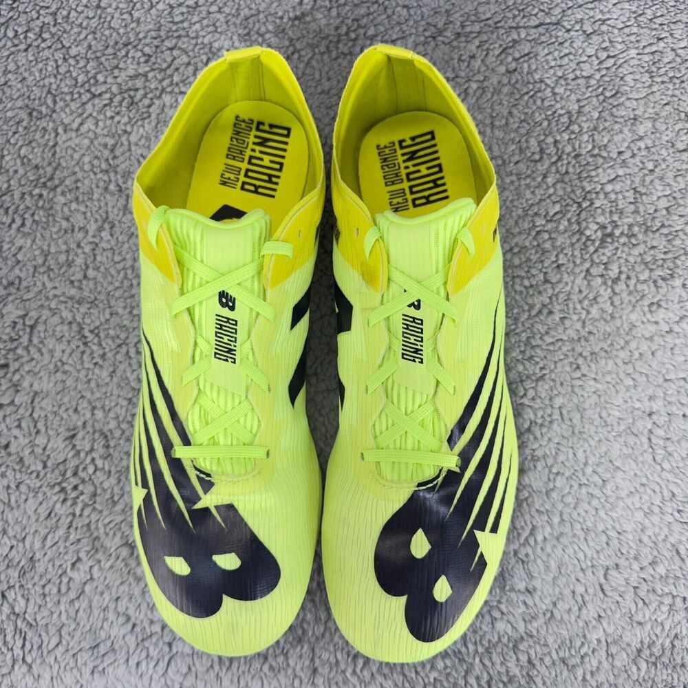 New Balance Racing Shoes MMD500Y7 Men Size 11 Neon Green Lace Up Spikes Track - Picture 2 of 14